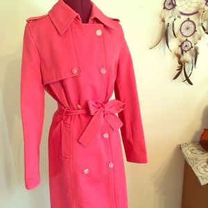 Pink Trench Coat